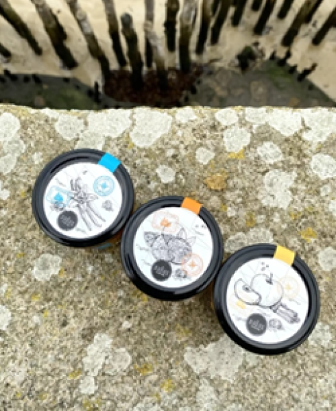 Cointreau Orange Baba Dessert im Glas Detail